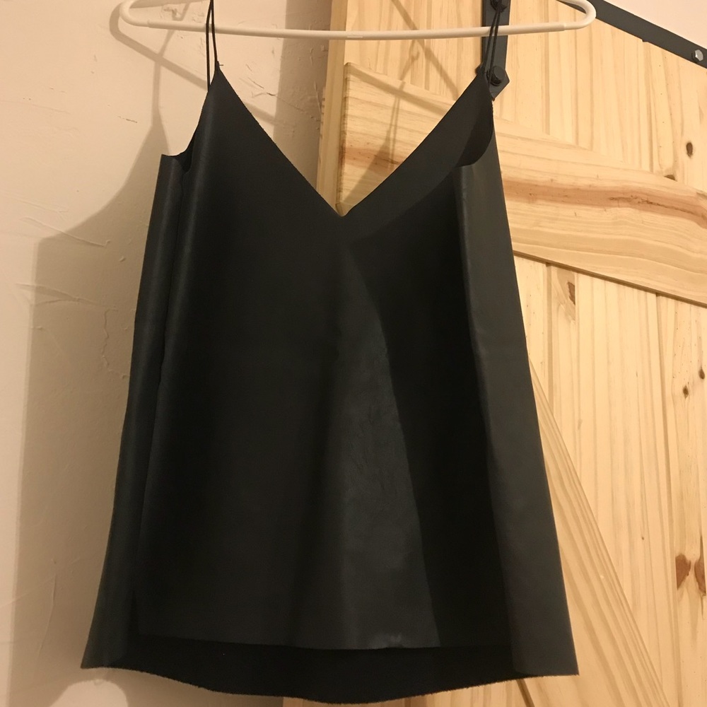 Zara Pleather Top